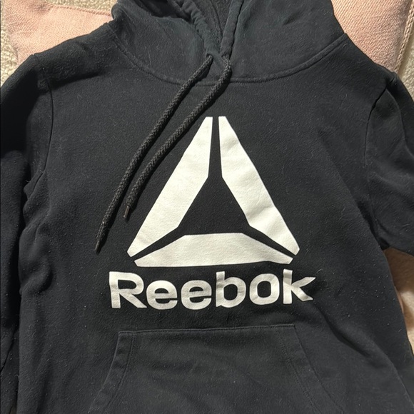 Reebok Black Pullover Hoodie- women's small - Picture 3 of 5
